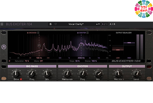 总线音频信号增强插件 Arturia Bus EXCITER-104 v1.0.0 MacOS-MORiA