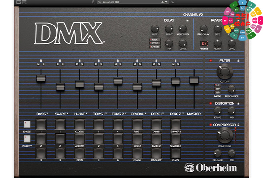 模拟鼓机合成器 GForce Software DMX v1.0.0 MacOS-MORiA