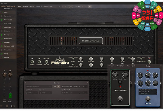 吉他放大效果器 Mercuriall AmpBox v1.4.1 R2 CE Win