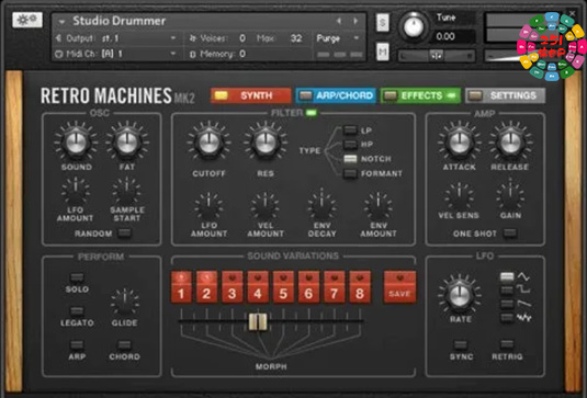 复古键盘合成音色 Native Instruments Retro Machines MK2
