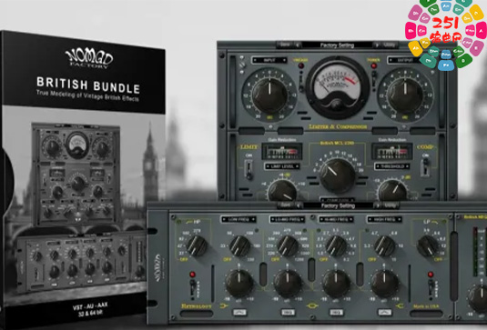 英伦混音插件套装 Nomad Factory British Bundle v2.0.0 R2R Win