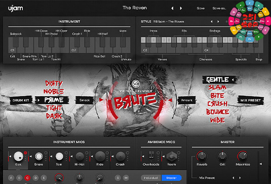 朋克摇滚鼓 UJAM Virtual Drummer Brute v2.4.1 Cracked Win