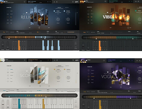 虚拟钢琴套装 uJAM Virtual Pianist Bundle v1.3.1 CE Win (包括RELIC SCORE VIBE VOGUE)