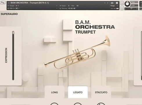 模拟小号音色库 SuperAudio B.A.M Orchestra Trumpet