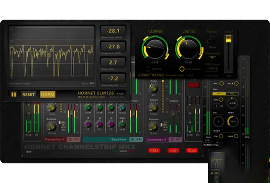 30个混音插件合集 HoRNet Plugins Bundle v2024.8 MOCHA Win （包含HoRNet Sybilla Tape MK2 Tape TheNormalizer ThirtyOne MK2 Total EQ TrackShaper TrackUtility MK2 VHS VUMeter MK4 SW34EQ MK2 Spikes Spaces MODERN MultiFreqs Multicomp Plus MK2 MBC LU Meter MK2 L3012 Bass Channel HTS9 HDS1 MK2 80Verb ADDA AnalogStage MK2 Cassette644 ChannelStrip MK3 GraffioHA2A Harmonics Pro HatefishRhyGenerator HCS1 HDD）