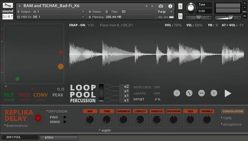 节奏打击乐器循环音色 Sound Dust Loop Pool Percussion