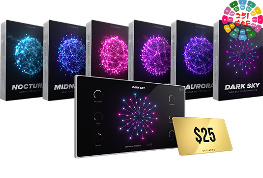 综合采样套装 Cymatics DARK SKY Launch Edition Bonuses WAV MIDI