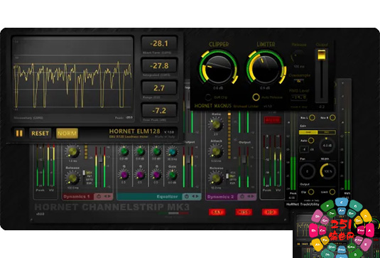 30个混音插件合集 HoRNet Plugins Bundle v2024.8 MOCHA Win (包含HoRNet Sybilla Tape MK2 Tape TheNormalizer ThirtyOne MK2 Total EQ TrackShaper TrackUtility MK2 VHS VUMeter MK4 SW34EQ MK2 Spikes Spaces MODERN MultiFreqs Multicomp Plus MK2 MBC LU Meter MK2 L3012 Bass Channel HTS9 HDS1 MK2 80Verb ADDA AnalogStage MK2 Cassette644 ChannelStrip MK3 GraffioHA2A Harmonics Pro HatefishRhyGenerator HCS1 HDD)