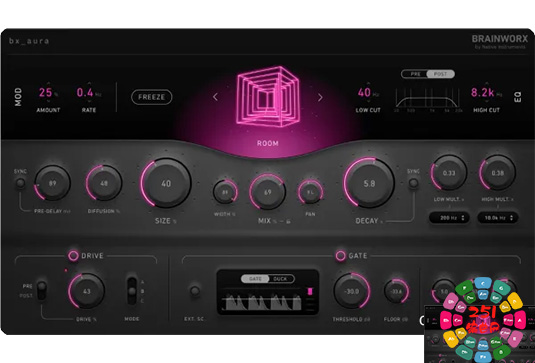 创意算法混响效果器 Plugin Alliance Brainworx bx_aura v1.0.0