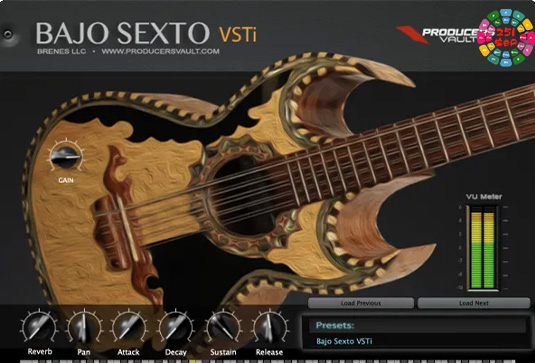 虚拟墨西哥吉他 Producers Vault Bajo Sexto VSTi v2.8.4 Win