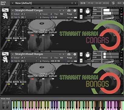 邦戈鼓和康加鼓 Straight Ahead Samples SA! Bongos & Congas