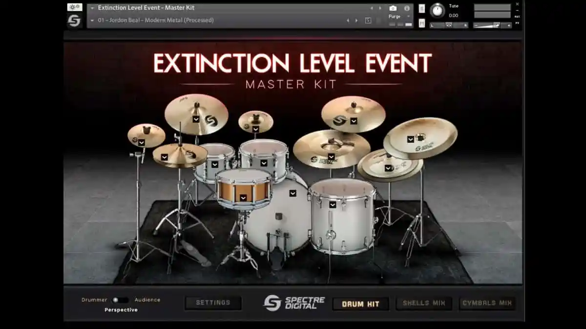 大师采样架子鼓音色 Spectre Digital Extinction Level Event Master Kit v2.1