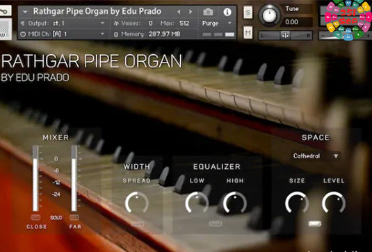 拉斯加管风琴音色 Edu Prado Sounds Rathgar Pipe Organ v1.2.1