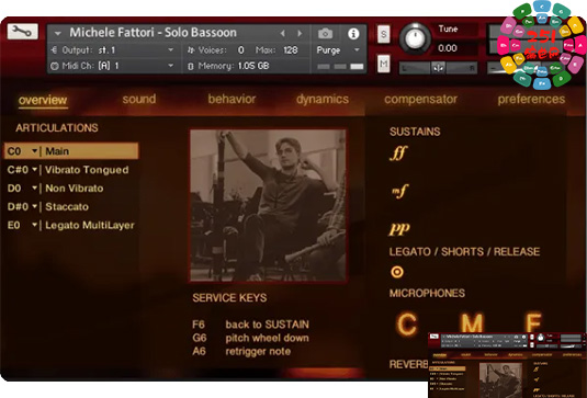 巴松管独奏音色 Fluffy Audio Michelle Fattori Solo Bassoon
