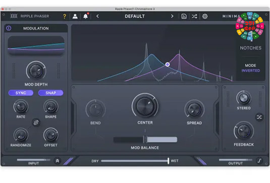 多模式相位调制插件Minimal Audio Ripple Phaser v1.0.1 MacOS-HCiSO