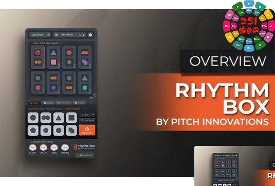 桌面键盘控制节奏音序器插件 Pitch Innovations Rhythm Box v1.0.1 Win