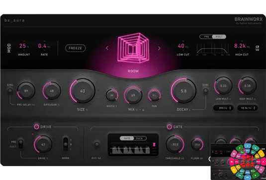 创意算法混响效果器 Plugin Alliance Brainworx bx_aura v1.1.0 R2 （bxaura bx aura）