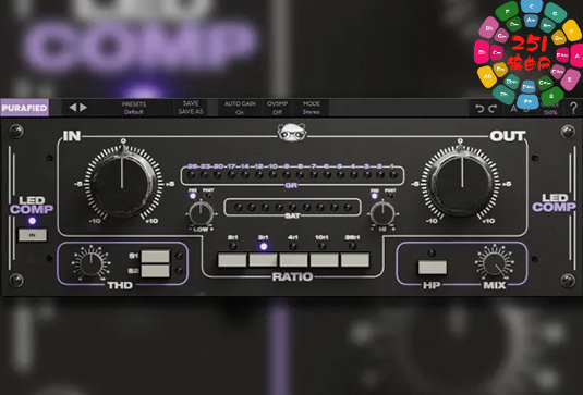 模拟VCA 压缩器 Purafied LED Compressor v1.0.1 Win