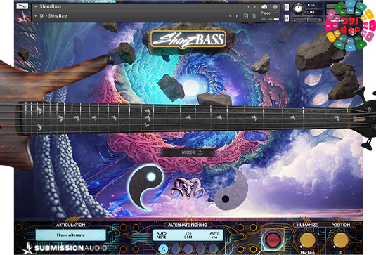 前卫金属电贝斯音色库 SubMission Audio ShinzBass