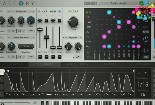模块化合成器 Sugar Bytes Factory v1.1.4 TC Win
