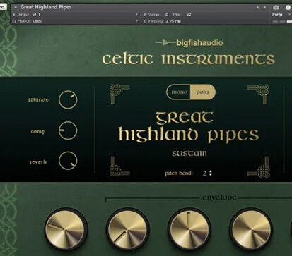 凯尔特民乐综合音色库 Big Fish Audio Celtic Instruments