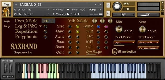虚拟萨克斯音源 Cmusic Productions SAXBAND Soprano Sax