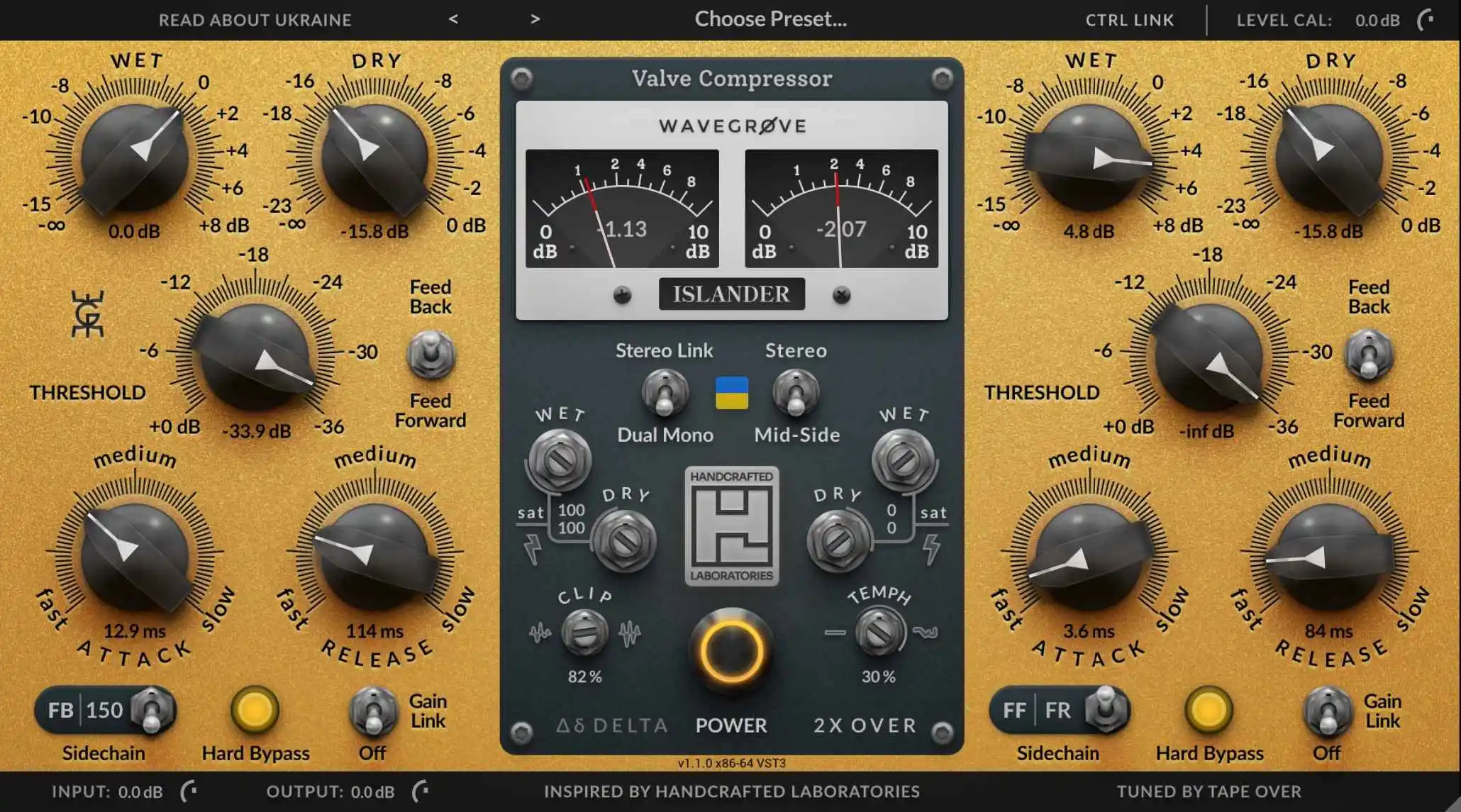 压缩效果器 Wavegrove HCL Islander v1.3.8 R2R Win