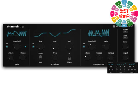模拟混音通道条 Audio Damage AD058 ChannelStrip v1.1.1