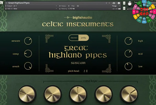 凯尔特民乐综合音色库 Big Fish Audio Celtic Instruments