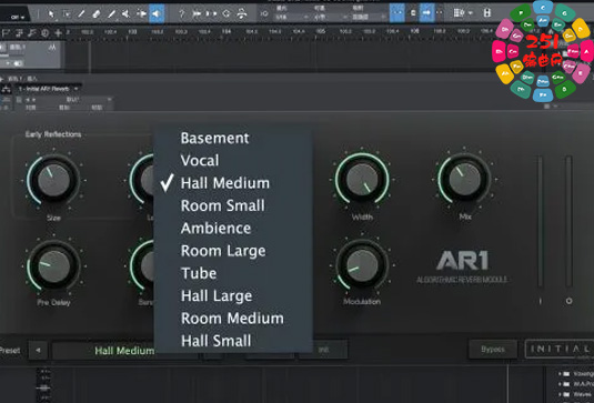 高品质算法混响插件 Initial Audio AR1 Reverb v1.3.0