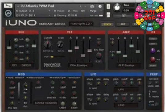 电子合成音色库 PinkNoise Studio iUNO