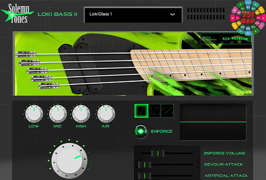 虚拟电贝斯音源 Solemn Tones The Loki Bass 2 Win
