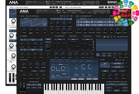 经典电子合成器 Sonic Academy ANA 2 v2.5.4 R2R （包含ANA2）