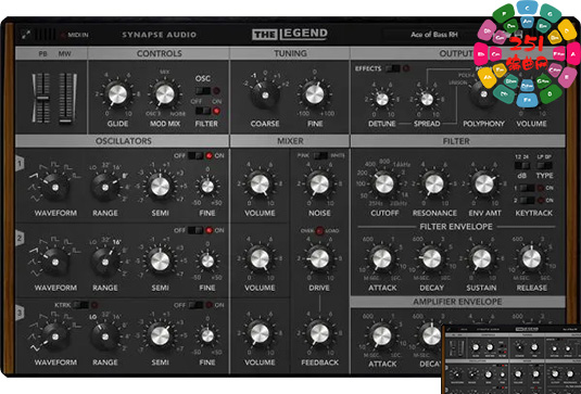 模拟合成器 Synapse Audio The Legend HZ v2.0 Win