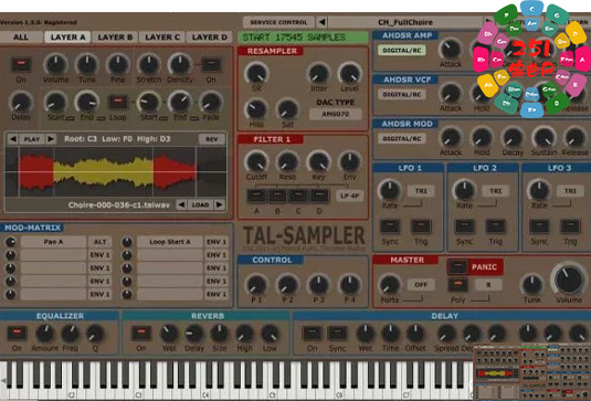 采样合成器 Togu Audio Line TAL-Sampler v4.7.1 R2R