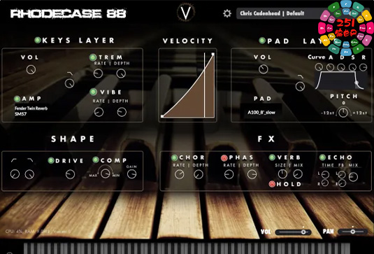 虚拟电钢琴音源 Virtuscape Audio Rhodecase88 v1.0.1