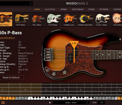 物理建模贝斯音源插件 IK Multimedia MODO BASS 2 v2.0.4 R2R Win
