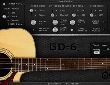 木吉他 Acoustic Samples GD-6 Acoustic Guitar for UVI Falcon（AcousticSamples GD6 GD 6）