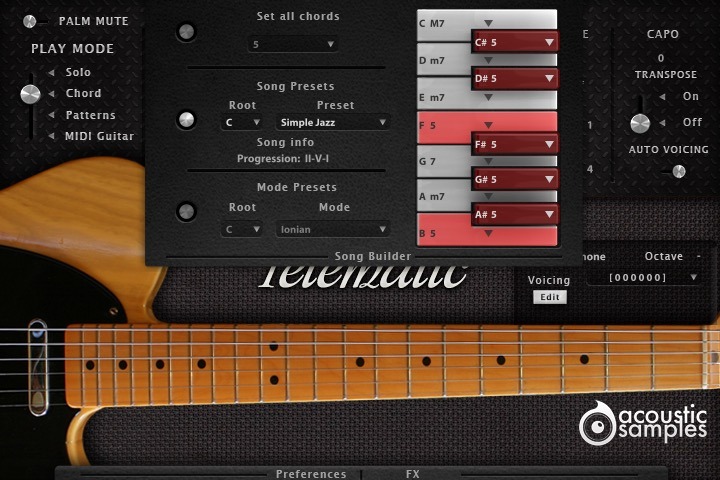 芬达电吉他 Acoustic Samples Telematic V3 for UVI Falcon （AcousticSamples）