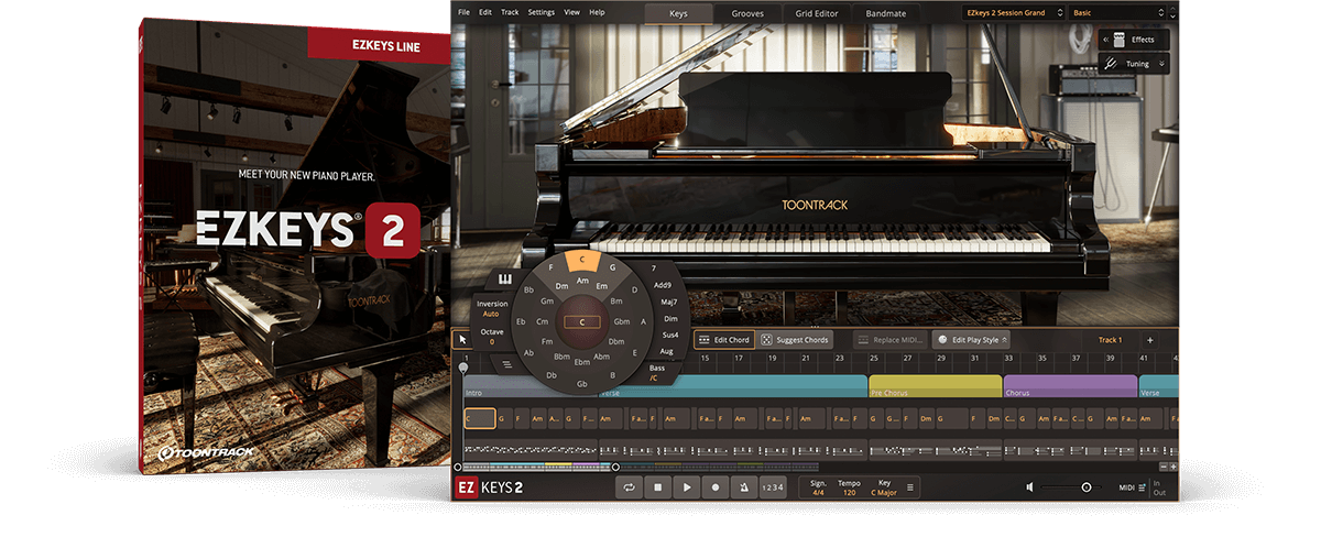 音色库升级包 Toontrack EZkeys 2 Core Library Update v1.0.1