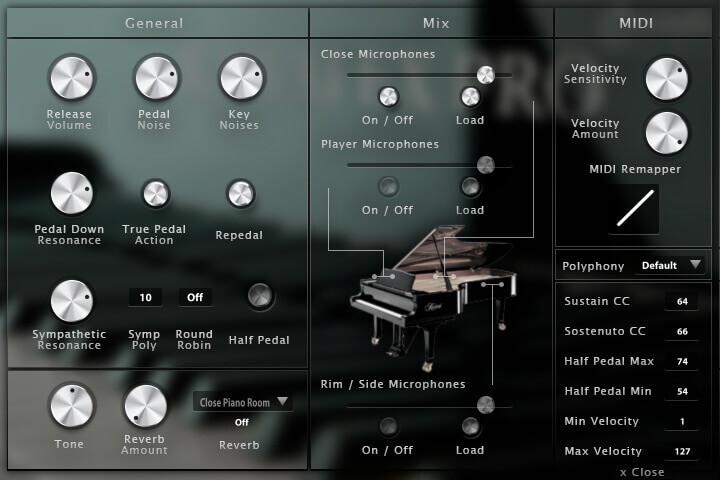 KAWAI EX 音乐会三角钢琴 Acousticsamples Kawai EX Pro for UVI Falcon（Acoustic Samples）