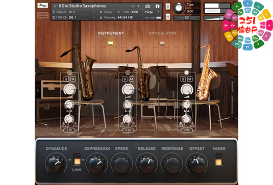 工作室萨克斯风音源 8Dio Studio Saxophones 1.2