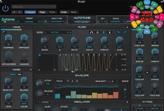 人声机器电音合成效果器 Antares Auto-Tune Vocodist v1.1.0 R2R Win （AutoTune）