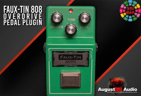 吉他过载踏板效果器 AugustRose Audio Faux-Tin 808 v1.2.0 R2R Win （August Rose）