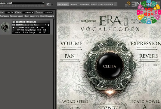 表情映射包 Best Service ERA II Vocal Codex For Cubase Expression Maps