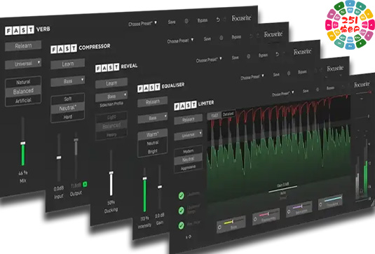 快速混音插件套装 Focusrite FAST Bundle v2022.07 Mac （包含FAST Equalizer Compressor Reveal Balancer Limiter）