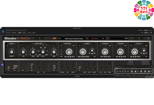罗德话筒模拟效果器 Rhodes V-Rack v1.1.0 R2R Win （VRack）