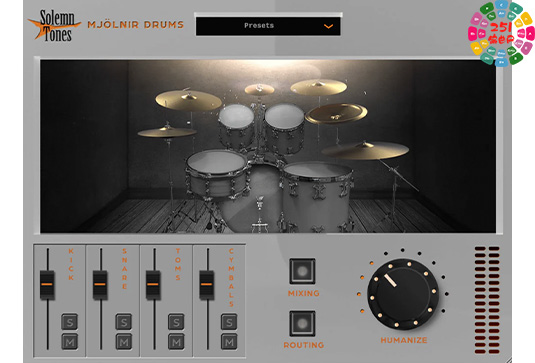 摇滚金属鼓插件 Solemn Tones Mjolnir Drums v1.5.3