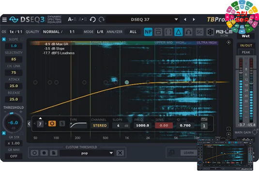 动态均衡器 TBProAudio DSEQ3 v3.9.4 MacOS-MORiA （TBPro Audio DSEQ 3 ）