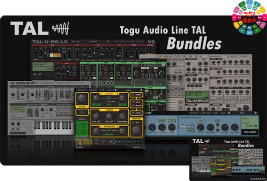 10个合成器&效果器合集 Togu Audio Line Plugins Bundle v2024.12 (包含BassLine DAC Drum Dub-X J-8 Mod Pha Sampler U-NO-LX-V2 G-Verb)